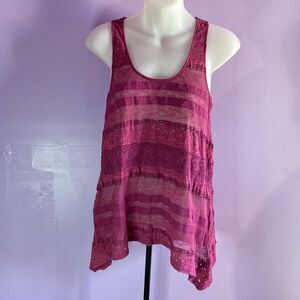 Pins and Needles Purple Racerback Tank Top Size Medium M Women's Sleeveless